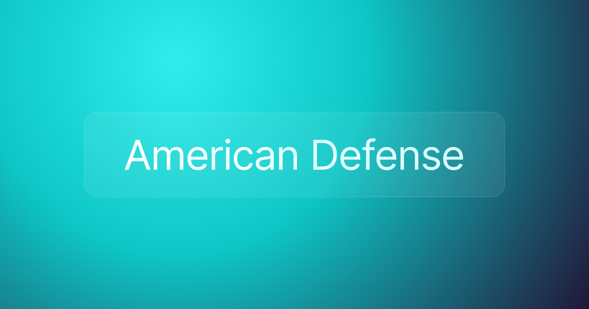 American Defense