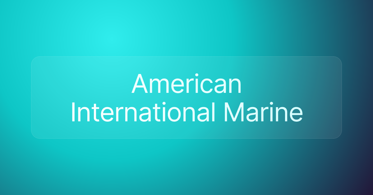 American International Marine