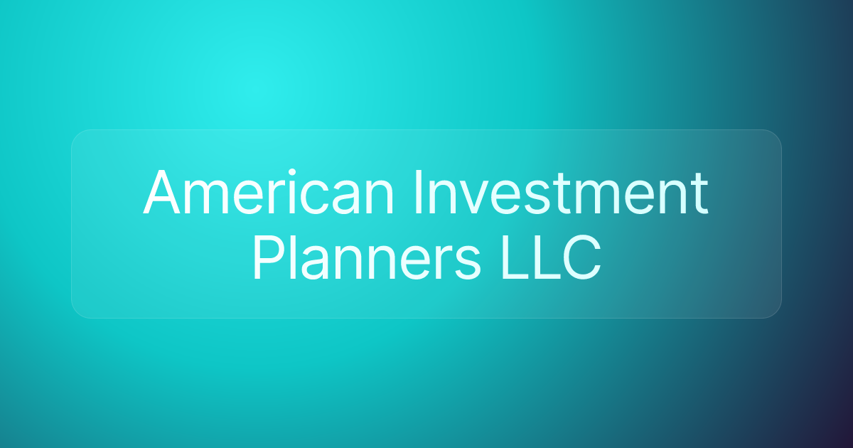 American Investment Planners LLC