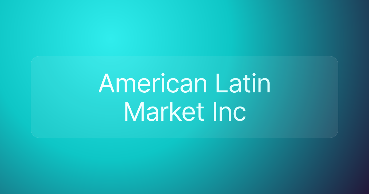 American Latin Market Inc