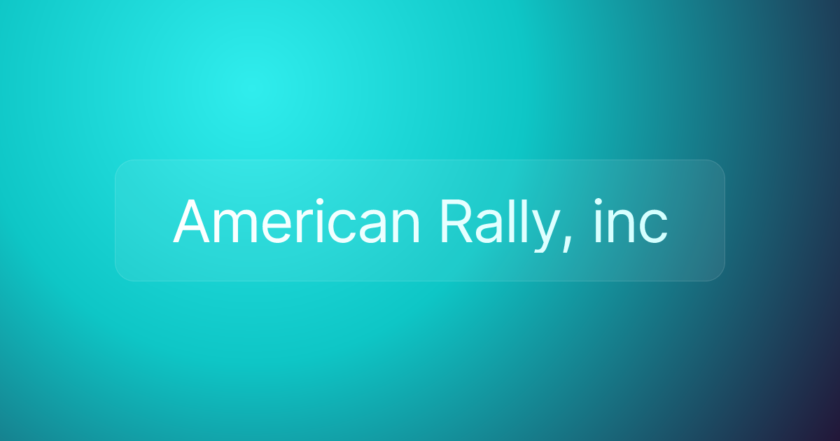 American Rally, inc