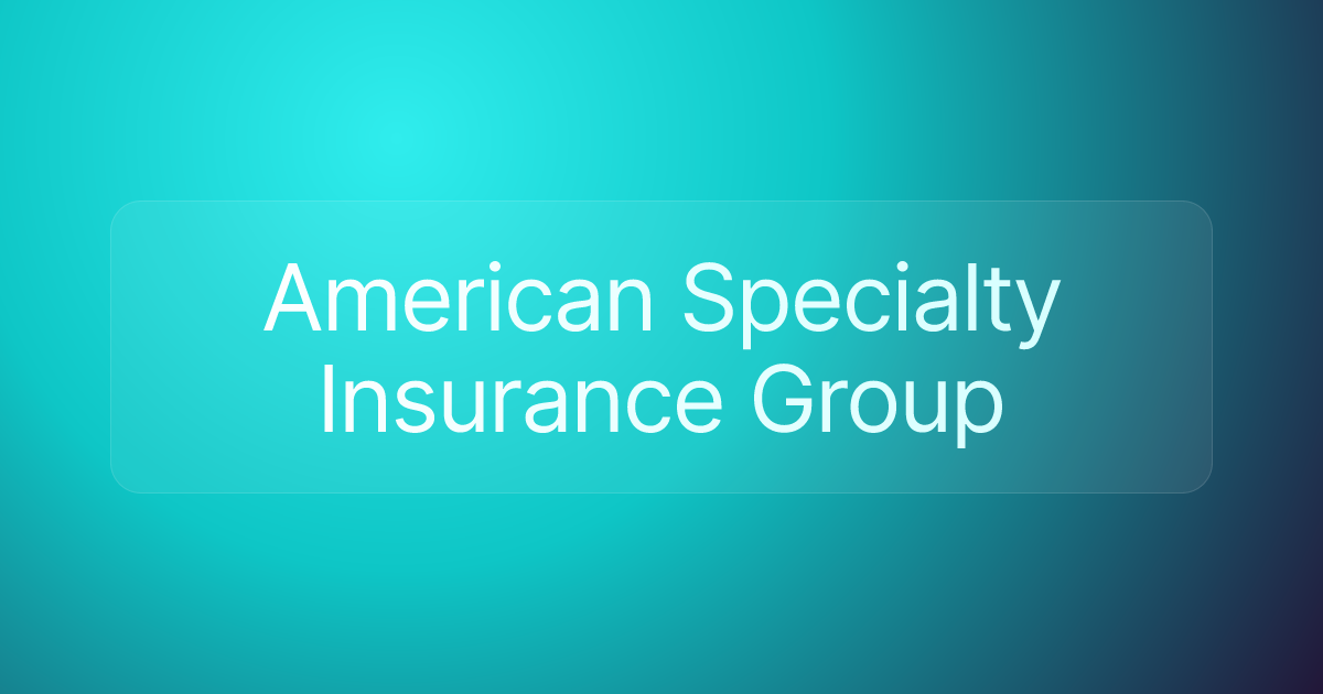 American Specialty Insurance Group