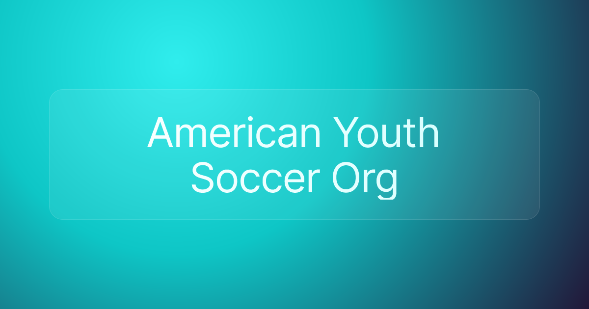 American Youth Soccer Org
