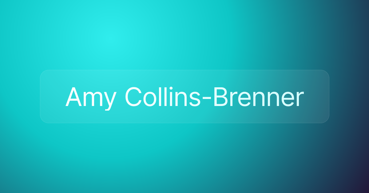Amy Collins-Brenner