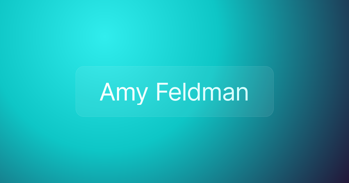Amy Feldman
