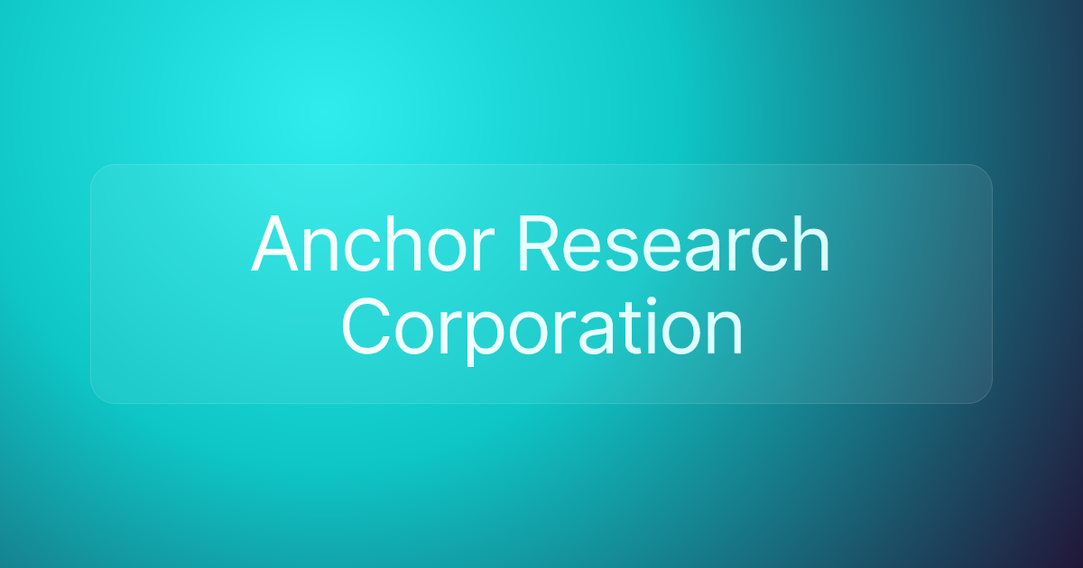 Anchor Research Corporation