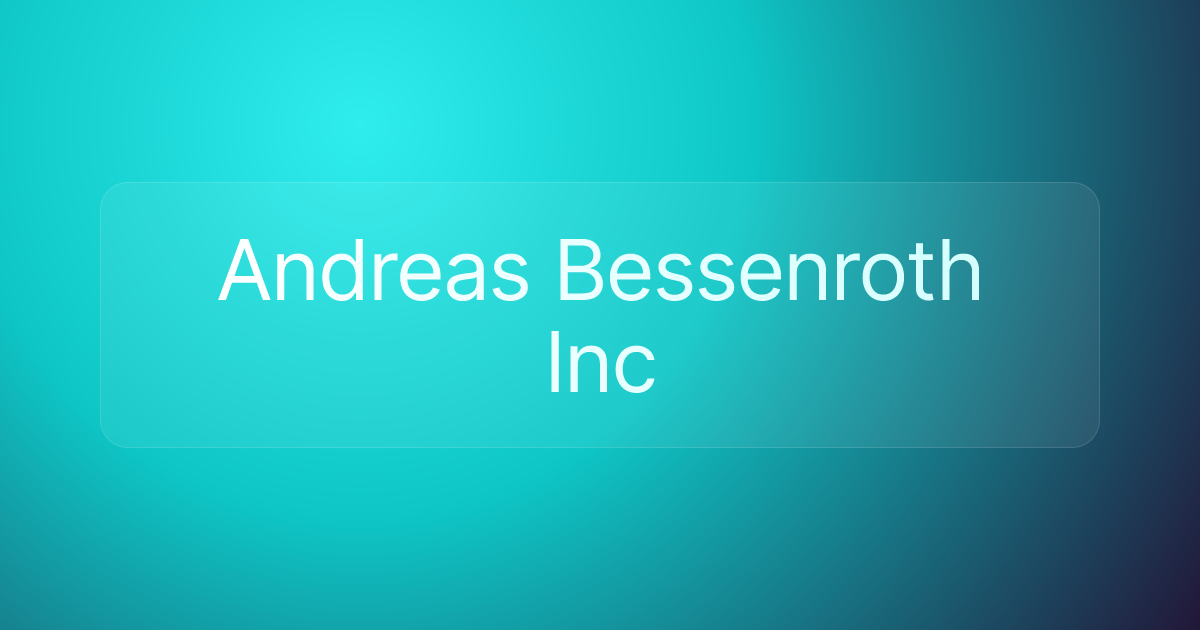 Andreas Bessenroth Inc
