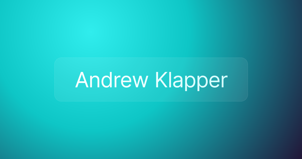 Andrew Klapper