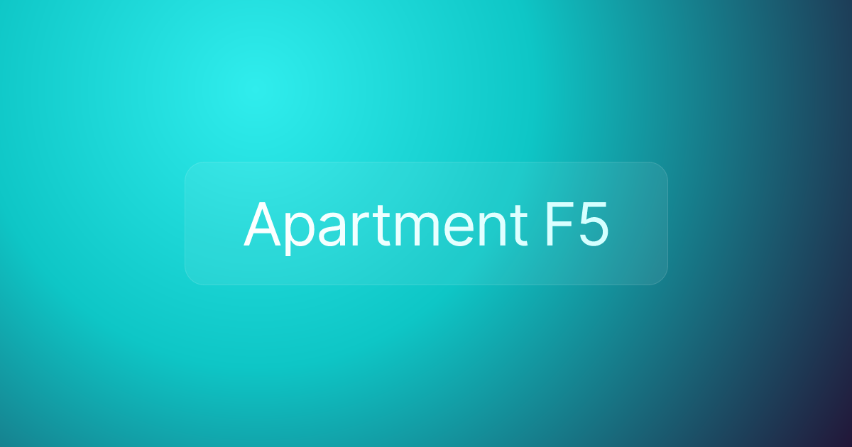 Apartment F5
