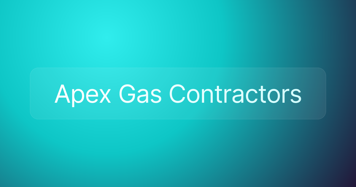 Apex Gas Contractors