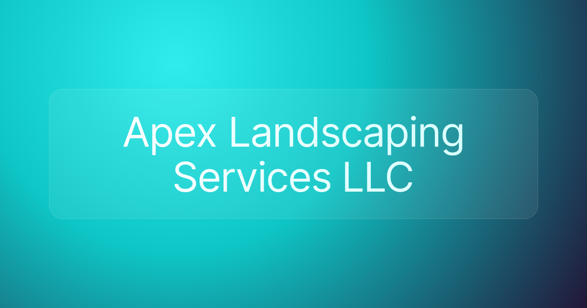 Apex Landscaping Services LLC