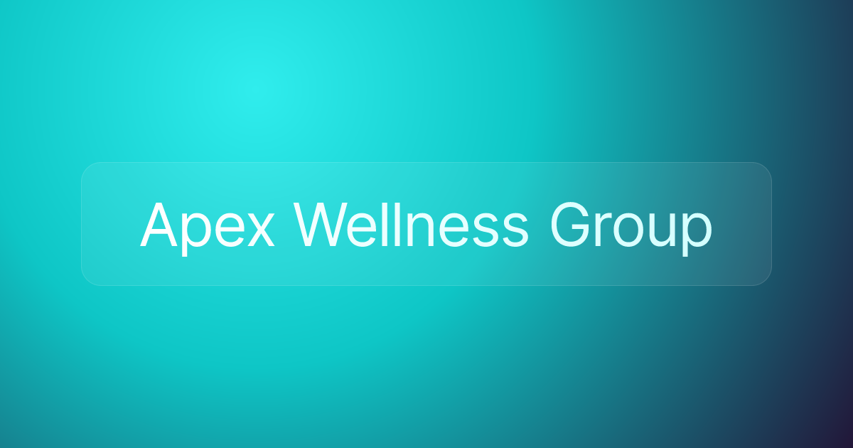 Apex Wellness Group