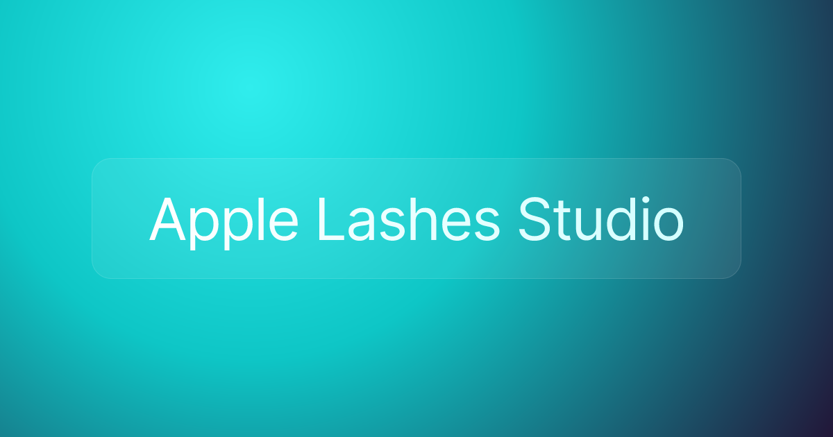 Apple Lashes Studio