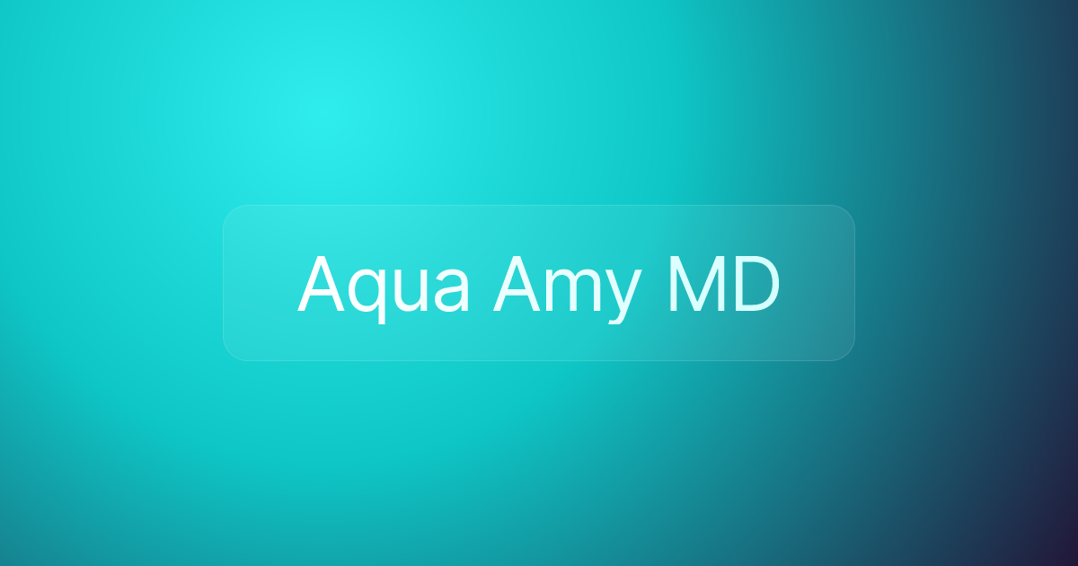 Aqua Amy MD