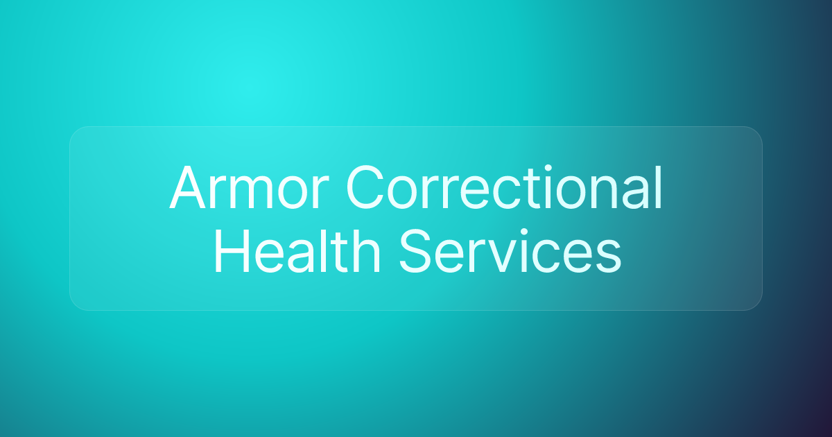 Armor Correctional Health Services