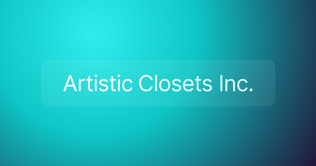 Artistic Closets Inc.