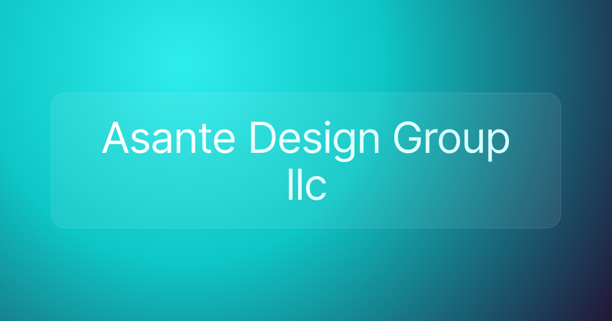 Asante Design Group llc