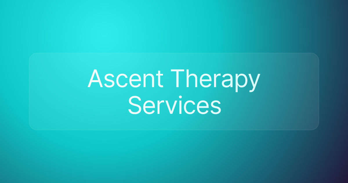 Ascent Therapy Services