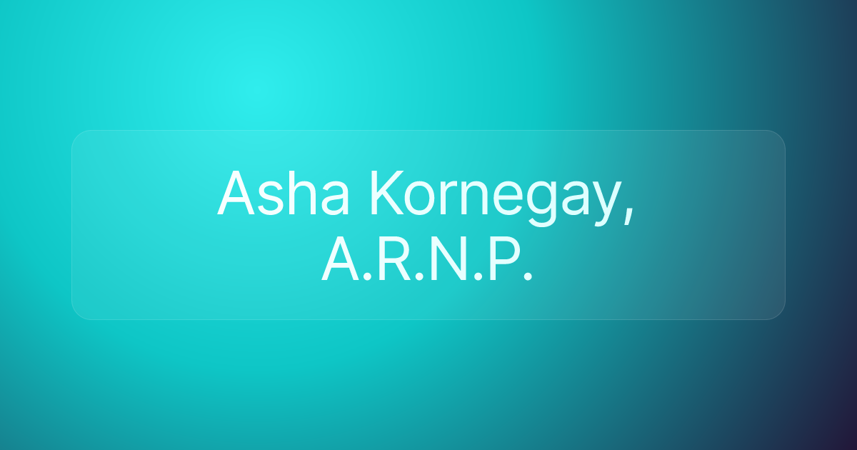 Asha Kornegay, A.R.N.P.