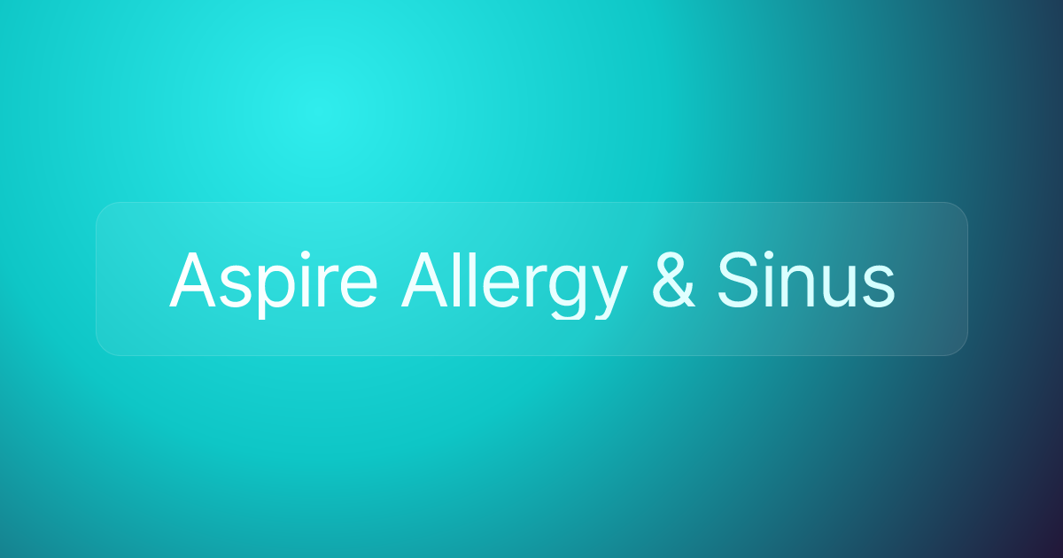 Aspire Allergy & Sinus