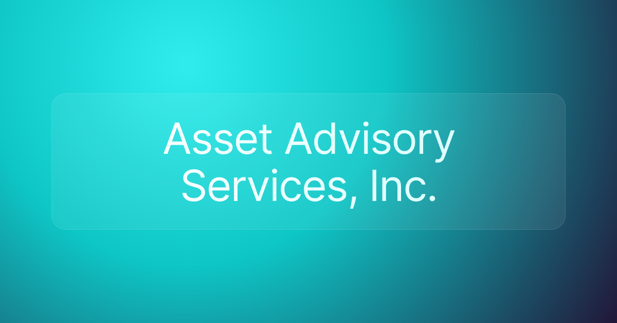 Asset Advisory Services, Inc.