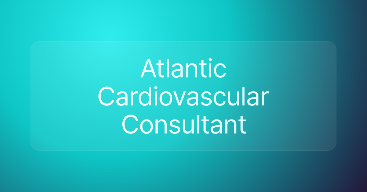 Atlantic Cardiovascular Consultant