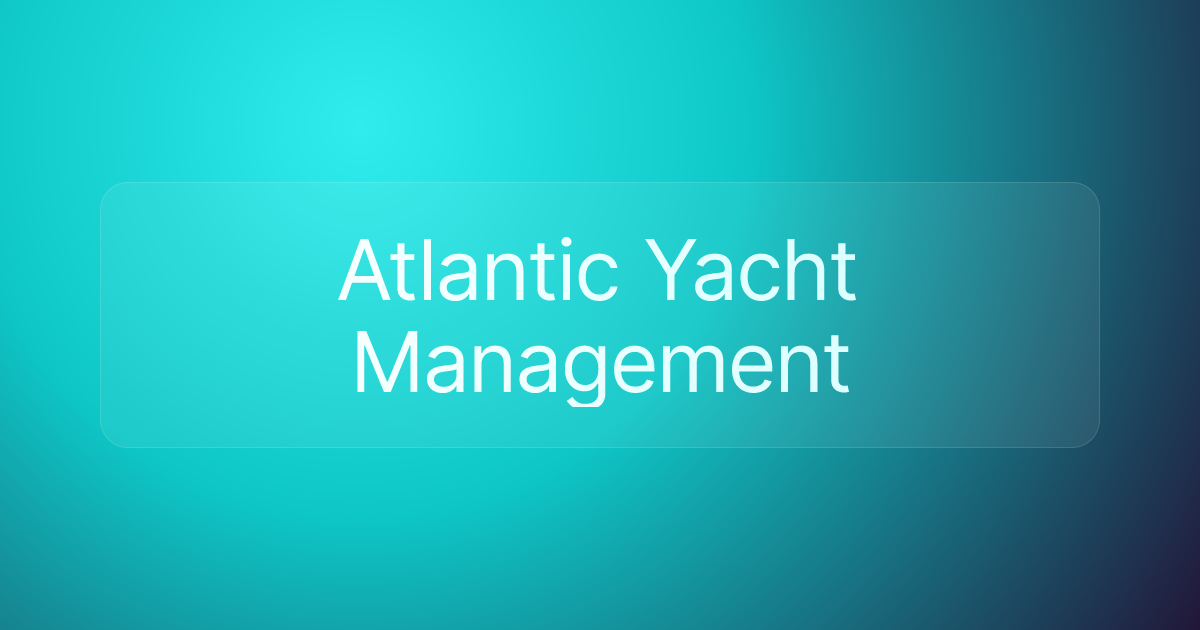 Atlantic Yacht Management