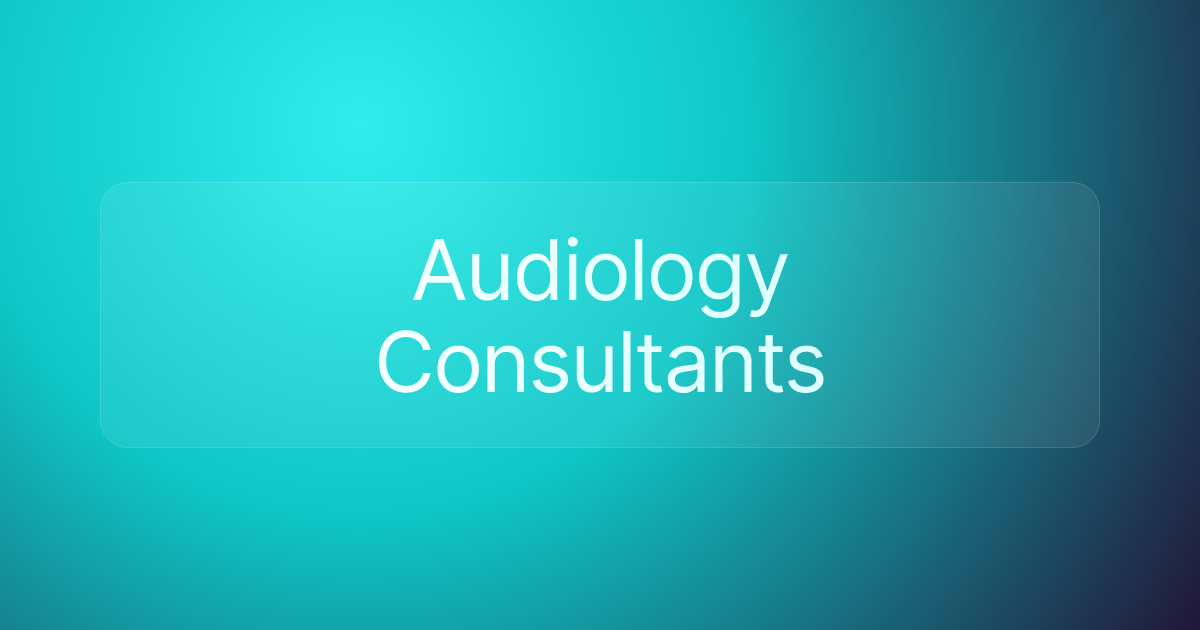 Audiology Consultants