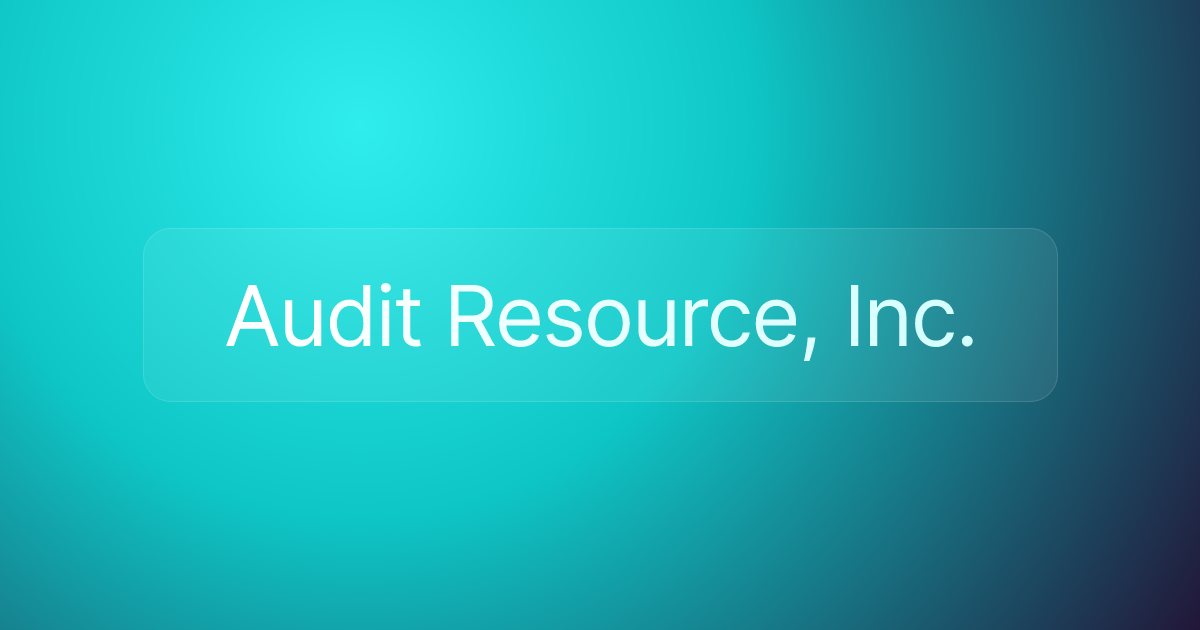 Audit Resource, Inc.