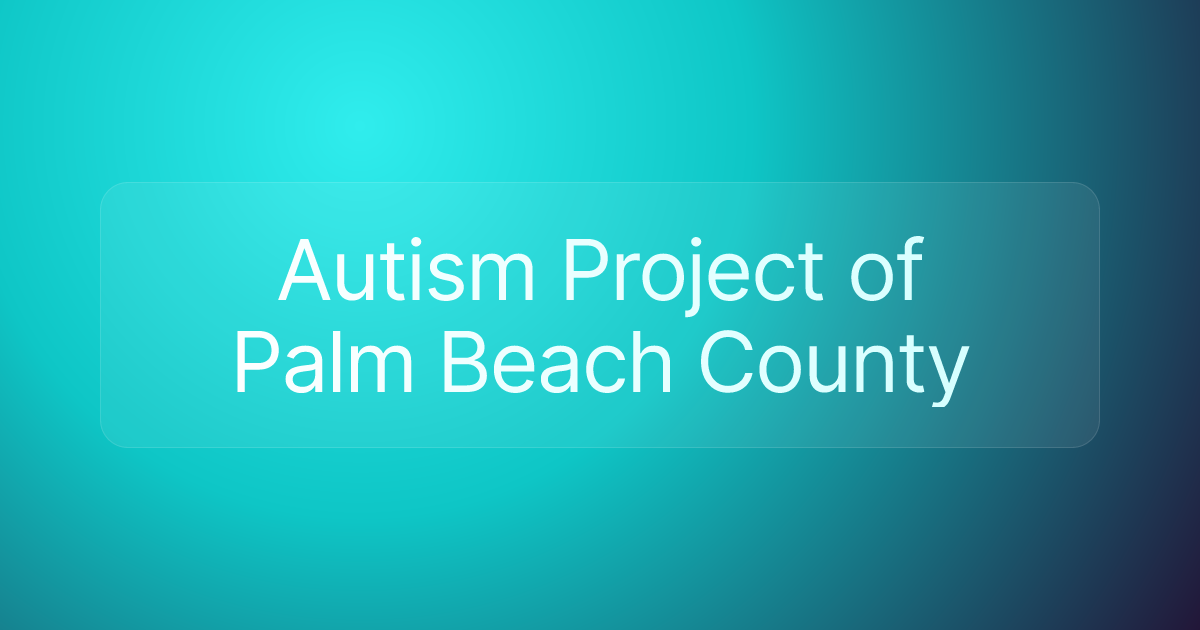 Autism Project of Palm Beach County