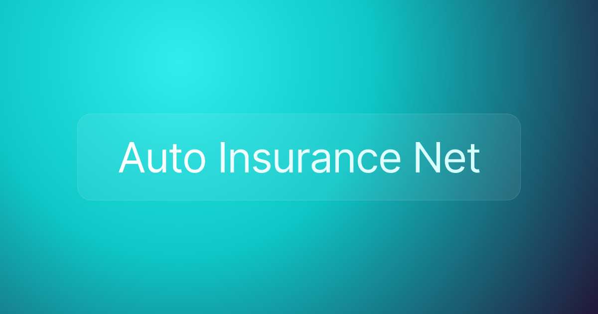 Auto Insurance Net