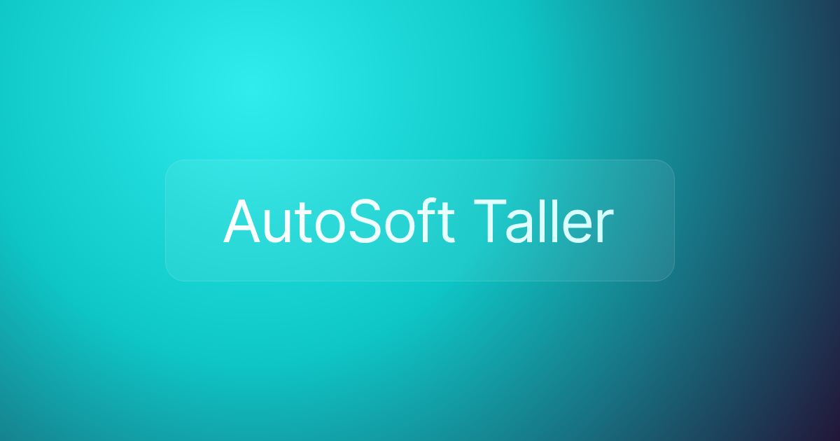AutoSoft Taller