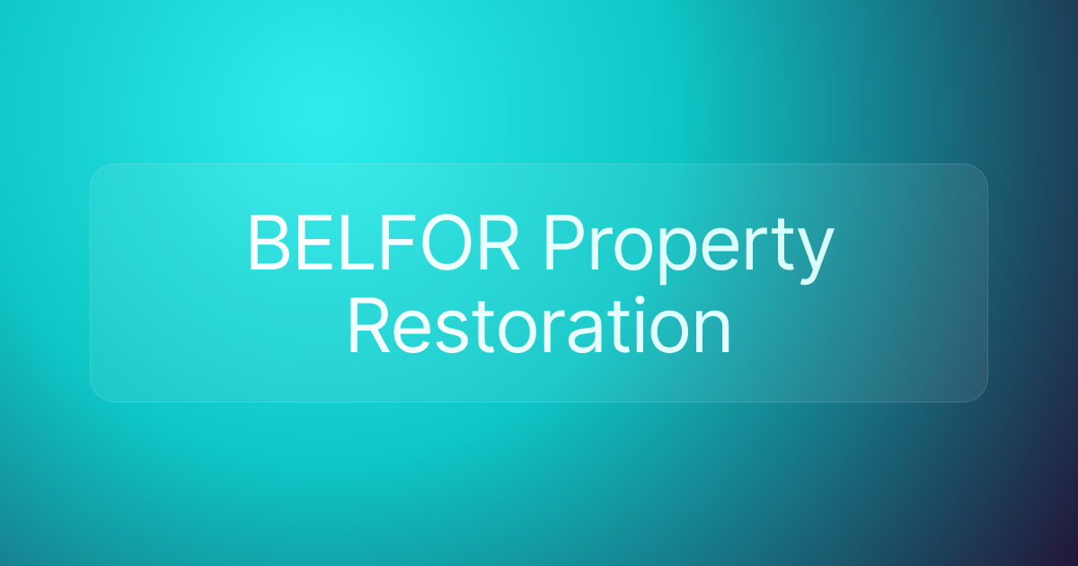 BELFOR Property Restoration