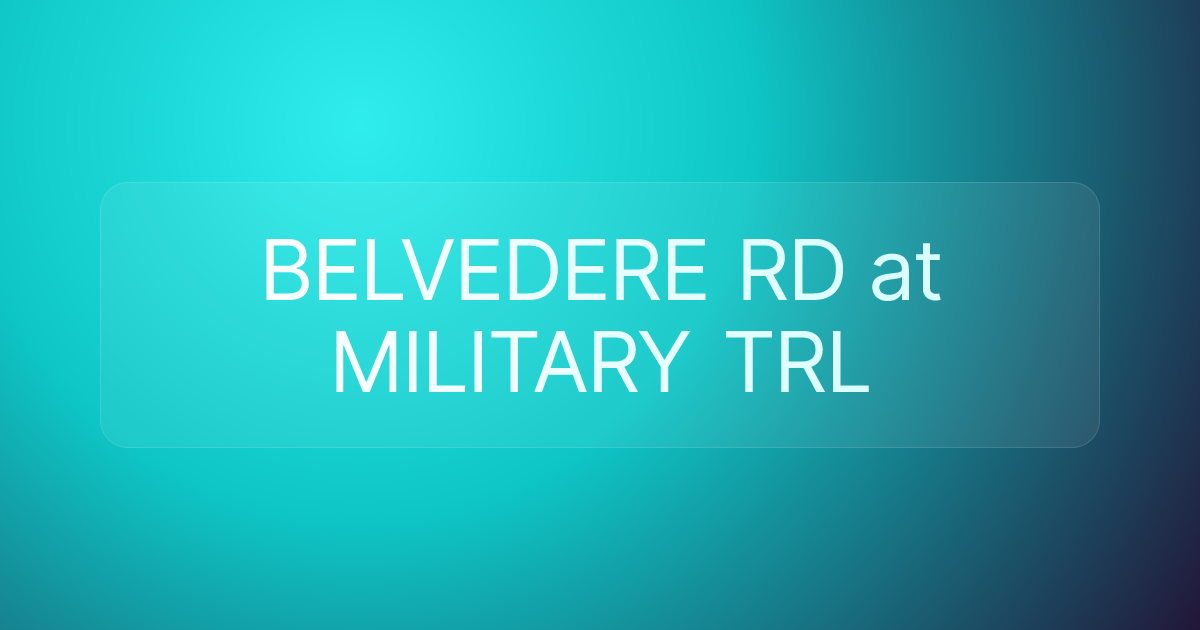 BELVEDERE RD at MILITARY TRL
