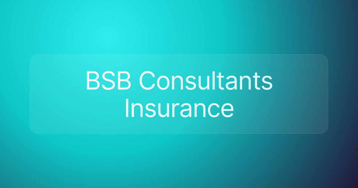 BSB Consultants Insurance