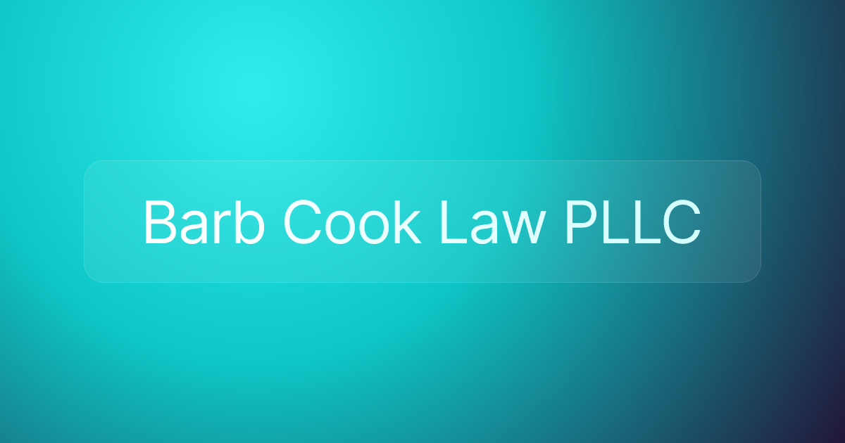 Barb Cook Law PLLC