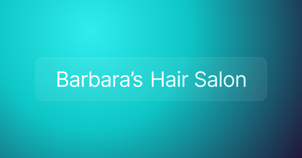 Barbara’s Hair Salon