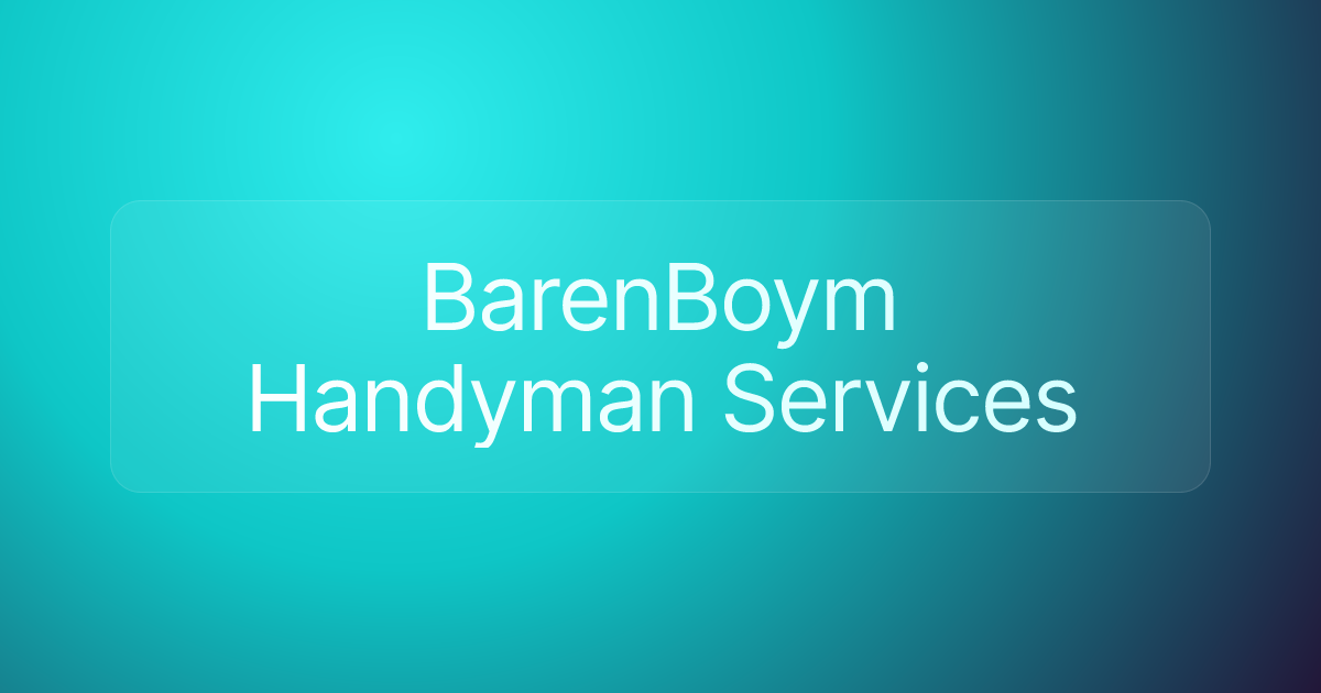 BarenBoym Handyman Services