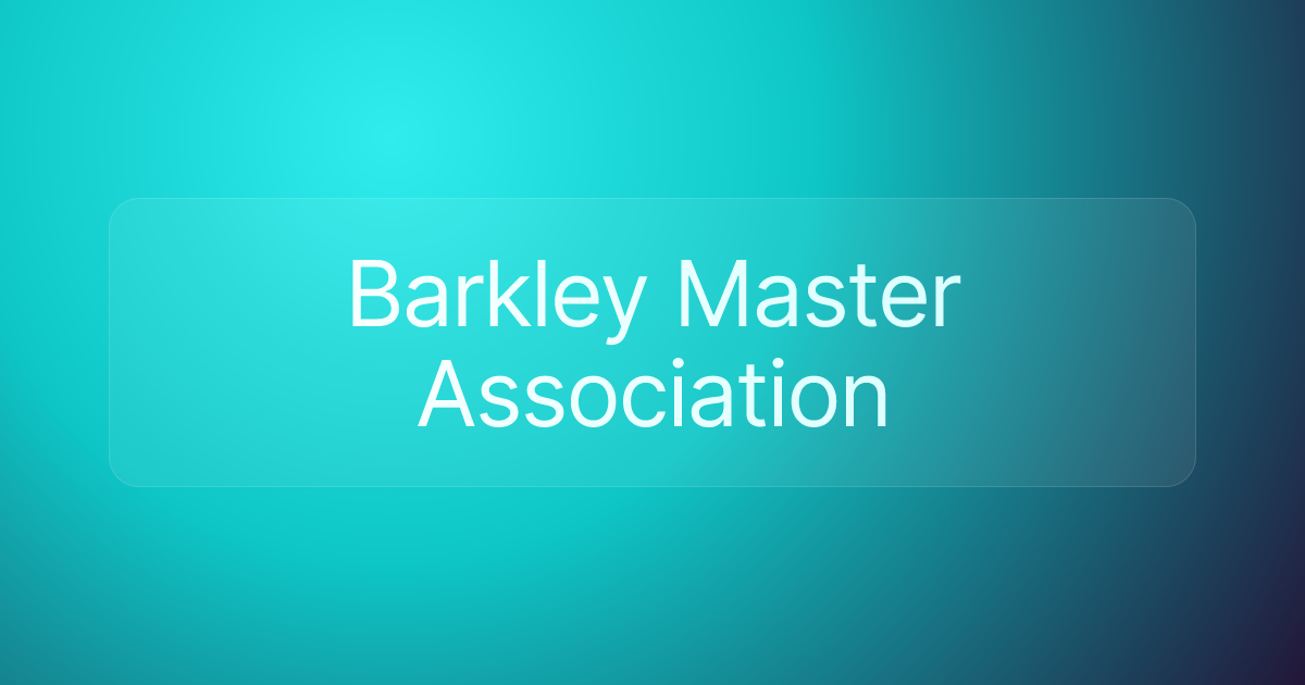 Barkley Master Association