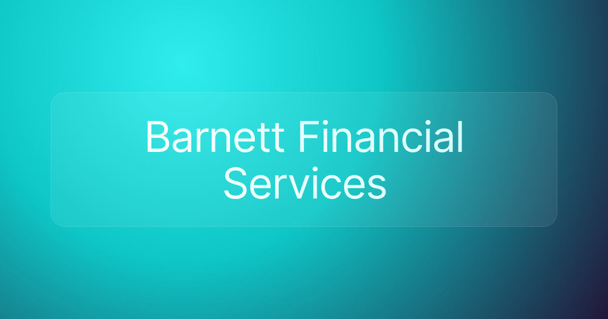 Barnett Financial Services