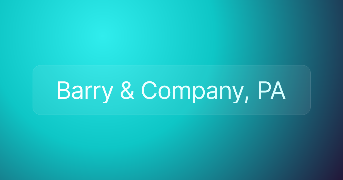 Barry & Company, PA