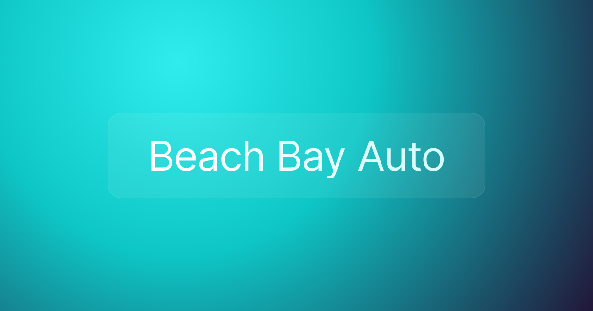 Beach Bay Auto