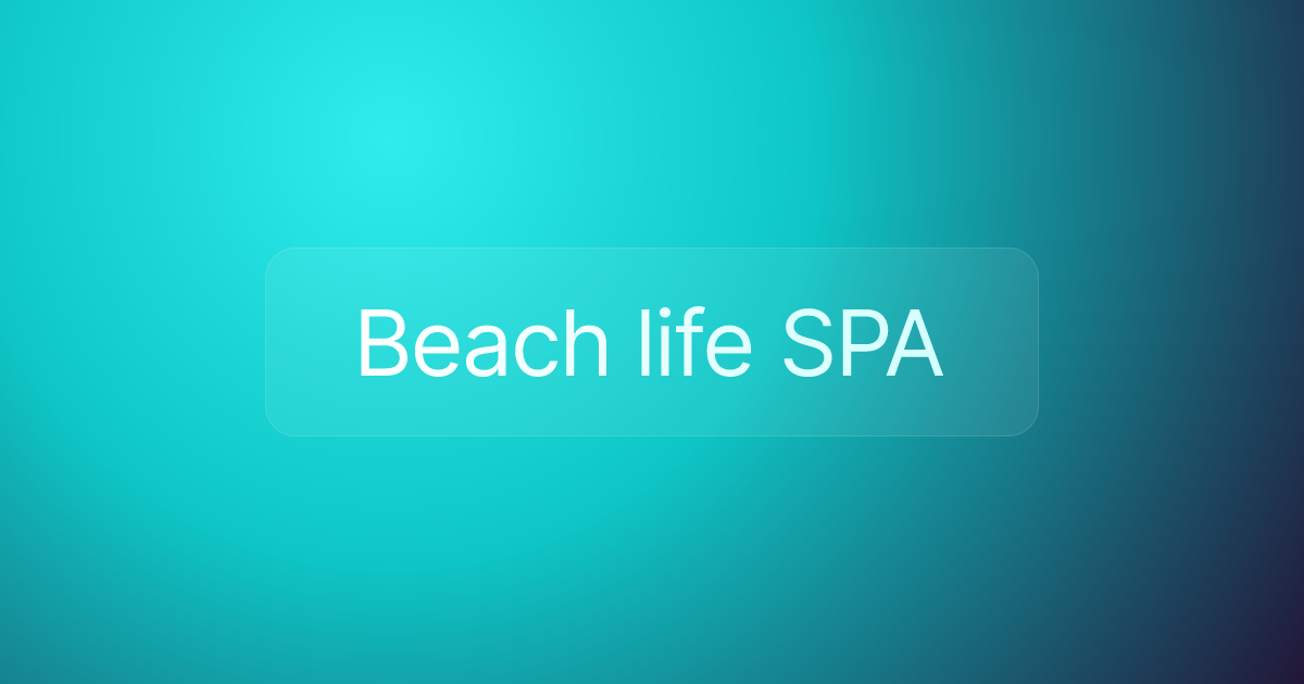 Beach life SPA