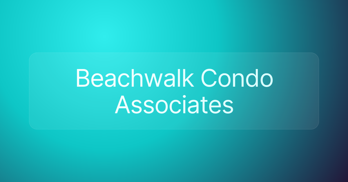 Beachwalk Condo Associates