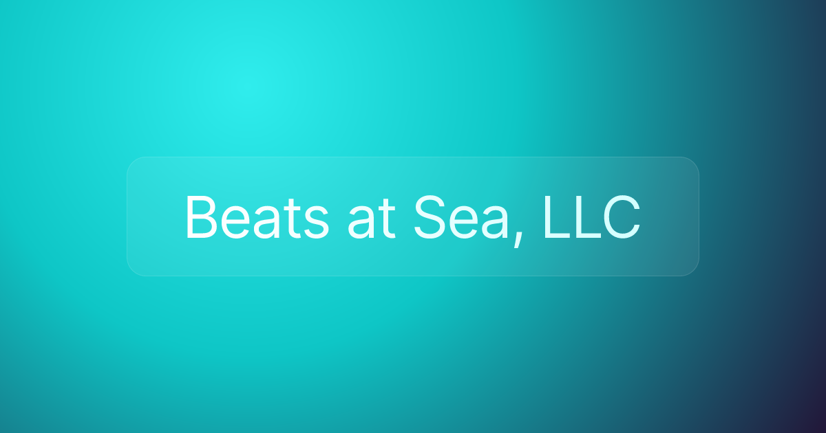 Beats at Sea, LLC