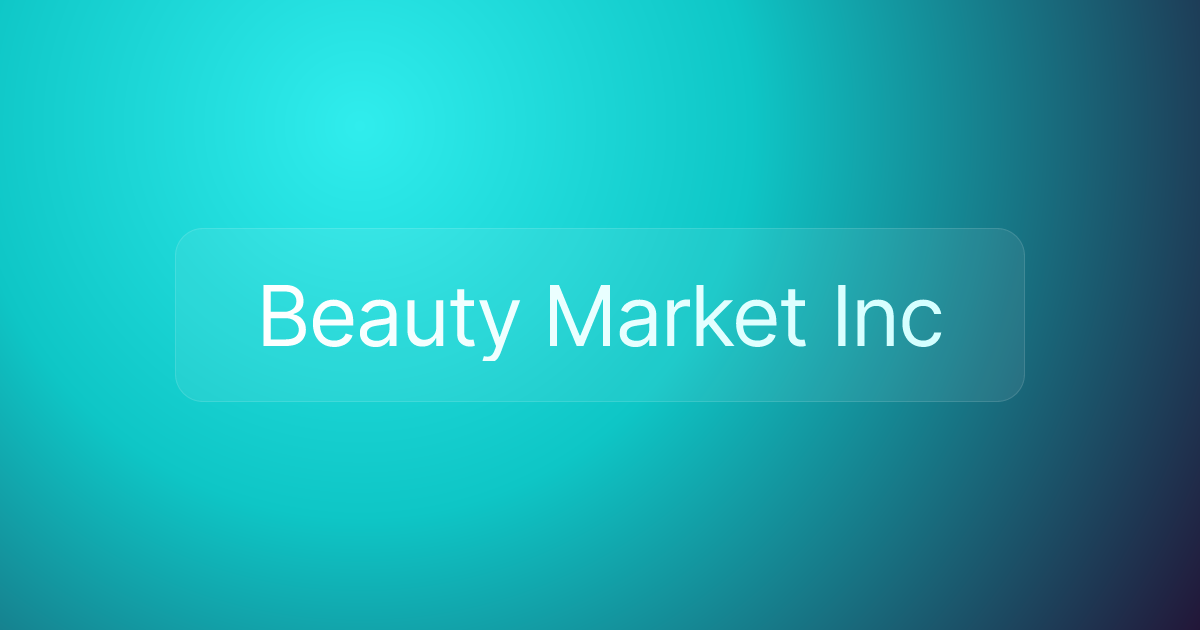 Beauty Market Inc