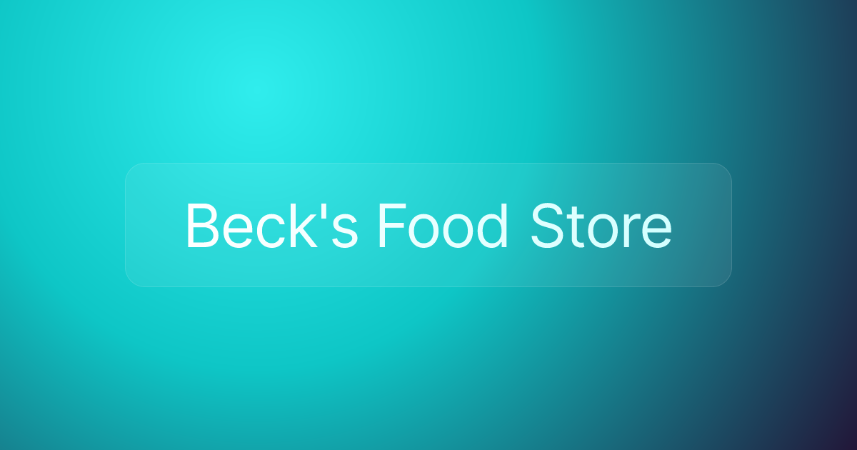 Beck's Food Store