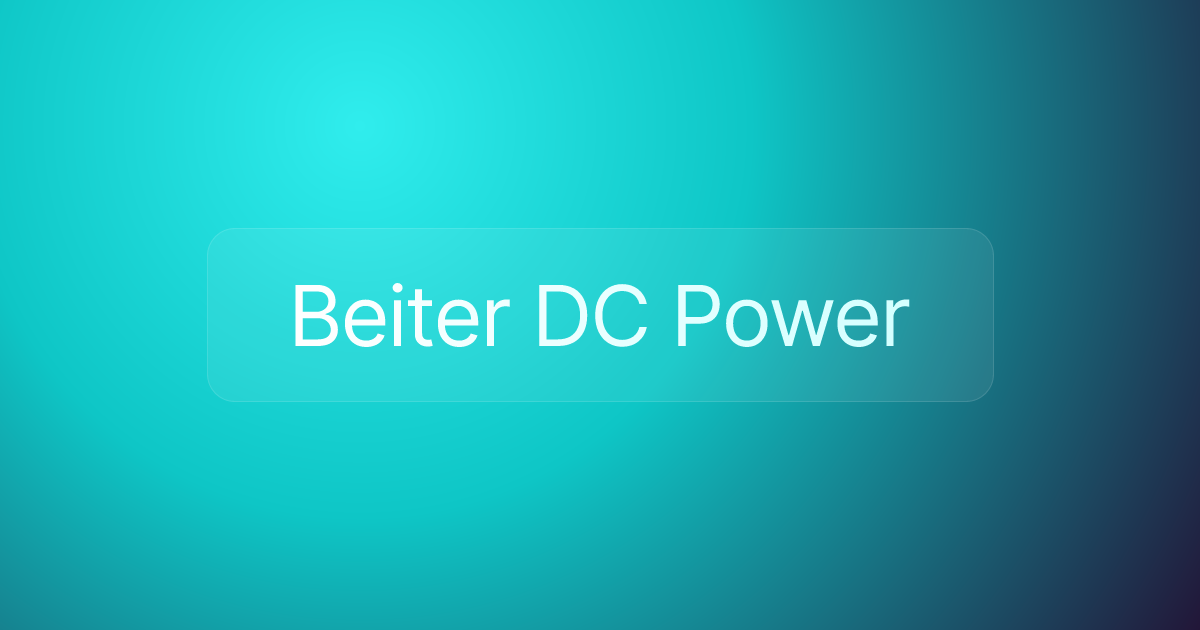 Beiter DC Power