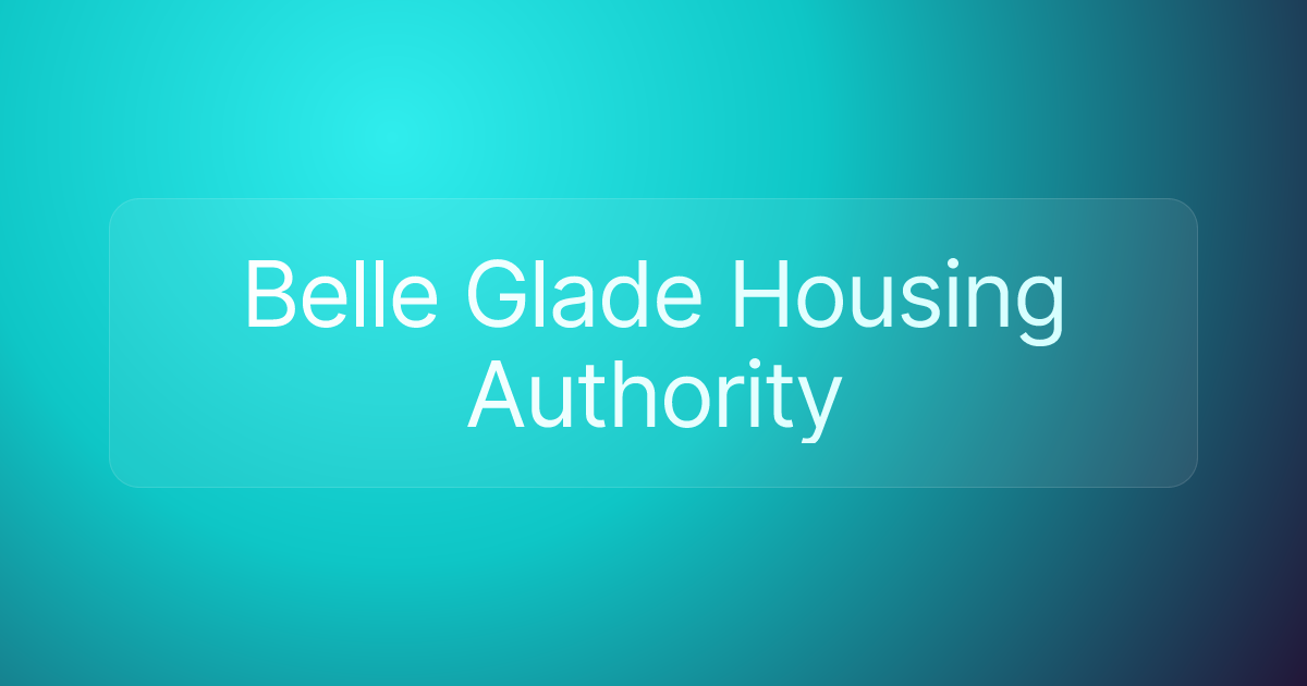 Belle Glade Housing Authority
