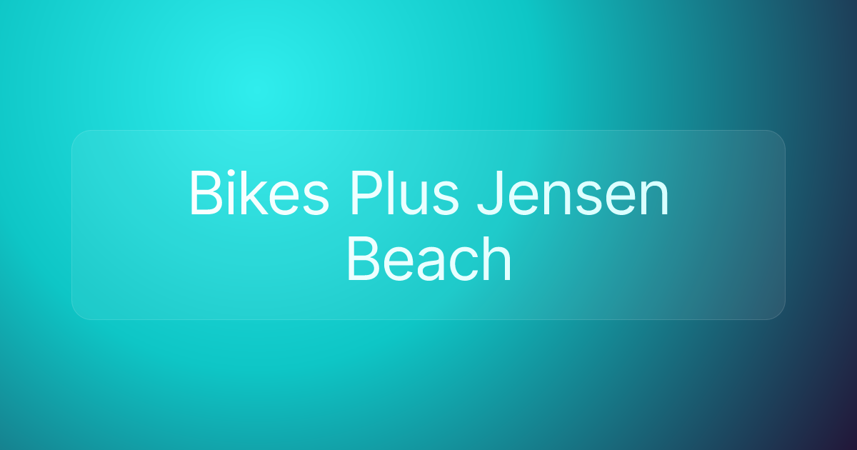 Bikes Plus Jensen Beach